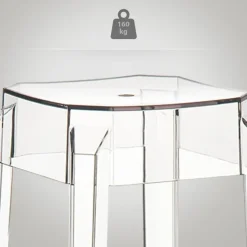 CLP Barkruk FOX natura Frame - Kunststof - transparant
