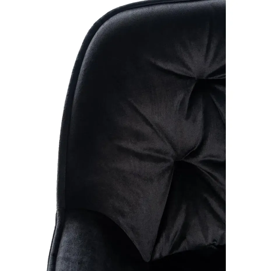 CLP Barkruk Gibson Fluweel - zwart