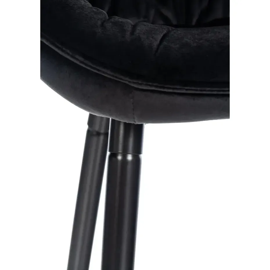 CLP Barkruk Gibson Fluweel - zwart