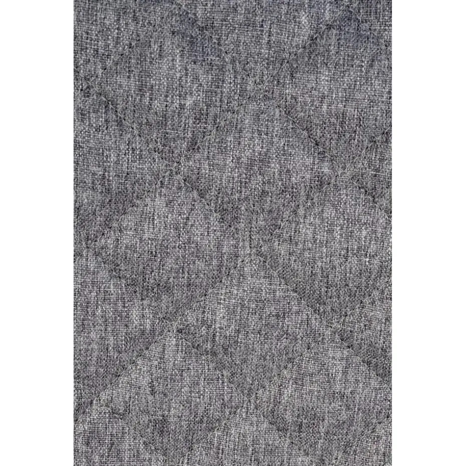 CLP Barkruk Kasson zwart Frame - Stof - grijs