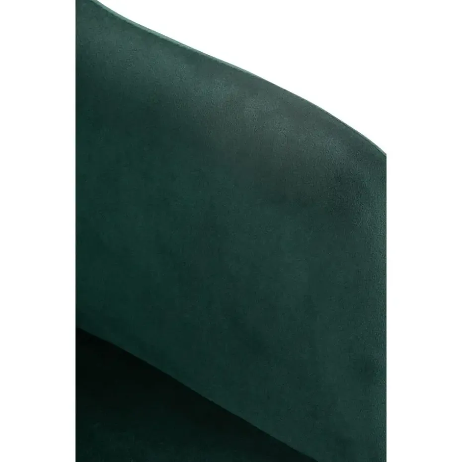 CLP Barkruk Natoma zwart Frame - Fluweel - groen