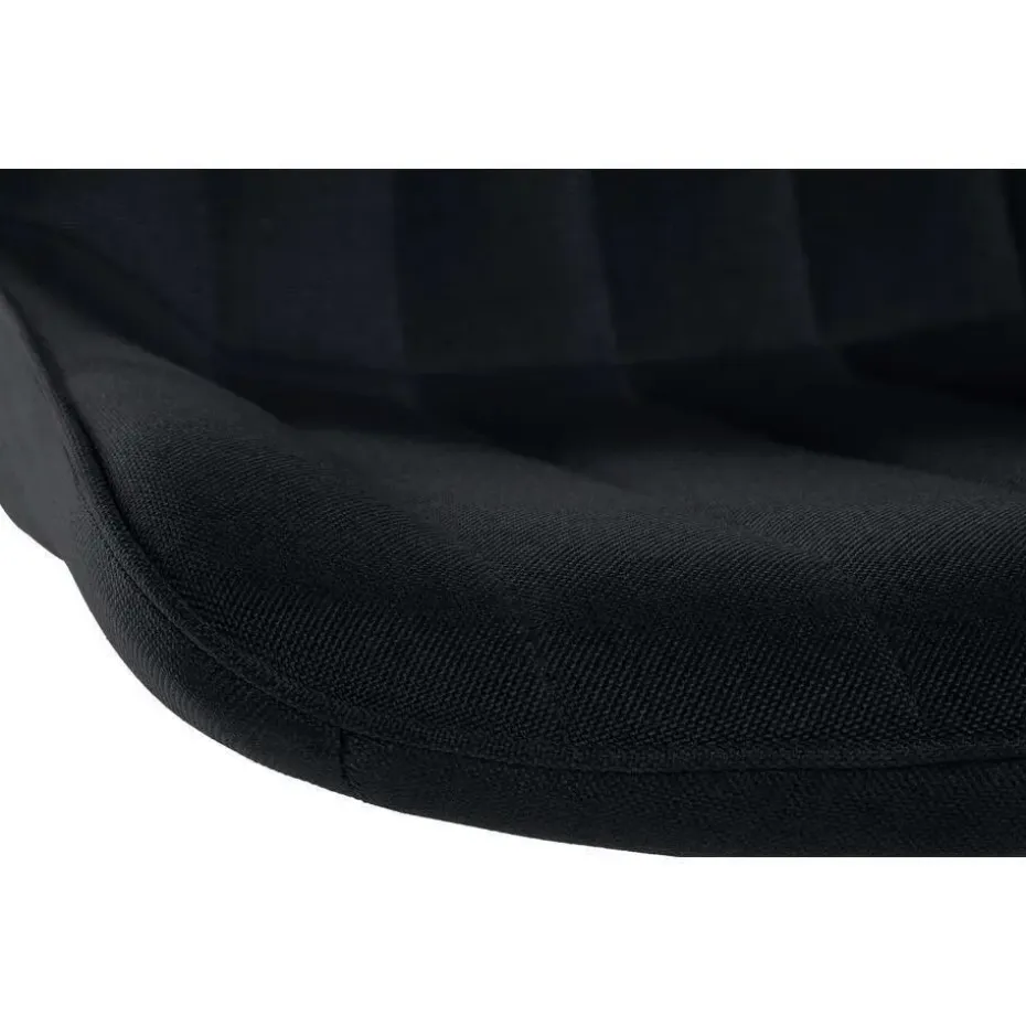 CLP Barkruk Toni zwart Frame - Stof - zwart