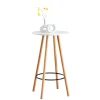 CLP Bartafel Mijas natura (ronde) Frame - Hout - wit