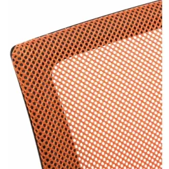 CLP Bureaustoel Genius zwart Frame - Kunstleer - oranje