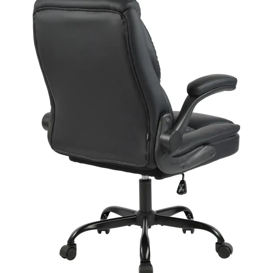 CLP Bureaustoel Medfield zwart Frame - Kunstleer - zwart