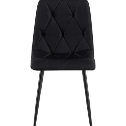 CLP Eetkamerstoel Clairton zwart Frame - Stof - zwart
