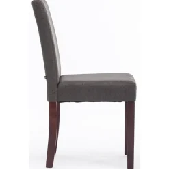 CLP Eetkamerstoel Ina cappuccino Frame - Stof - donkergrijs
