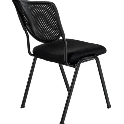 CLP Eetkamerstoel Kaber zwart Frame - Stof - zwart/zwart