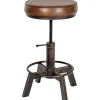 CLP Hocker Destin Kunstleer - bronzen