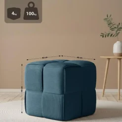 CLP Hocker Forinta Ribstof - donkerblauw