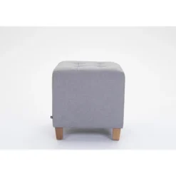 CLP Hocker Pharao antiek licht Frame - Stof - licht grijs
