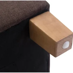CLP Hocker Pharao antiek licht Frame - Stof - bruin