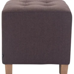 CLP Hocker Pharao antiek licht Frame - Stof - bruin