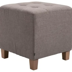 CLP Hocker Pharao antiek licht Frame - Stof - taupe