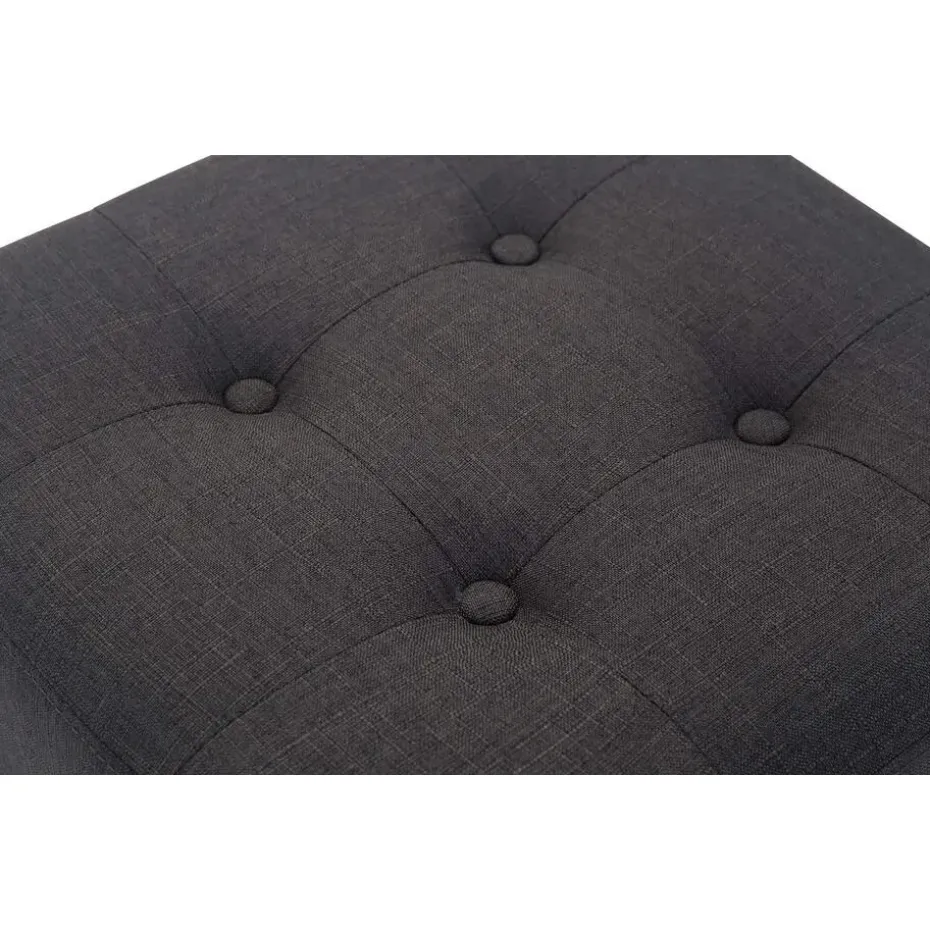 CLP Hocker Pharao antiek licht Frame - Stof - donkergrijs