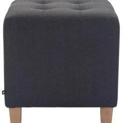 CLP Hocker Pharao antiek licht Frame - Stof - donkergrijs