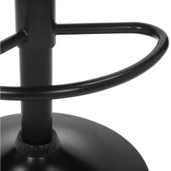 CLP Set van 2 Barkruk Feni zwart Frame - Fluweel - bruin
