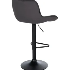 CLP Set van 2 Barkruk Kasson zwart Frame - Fluweel - zwart