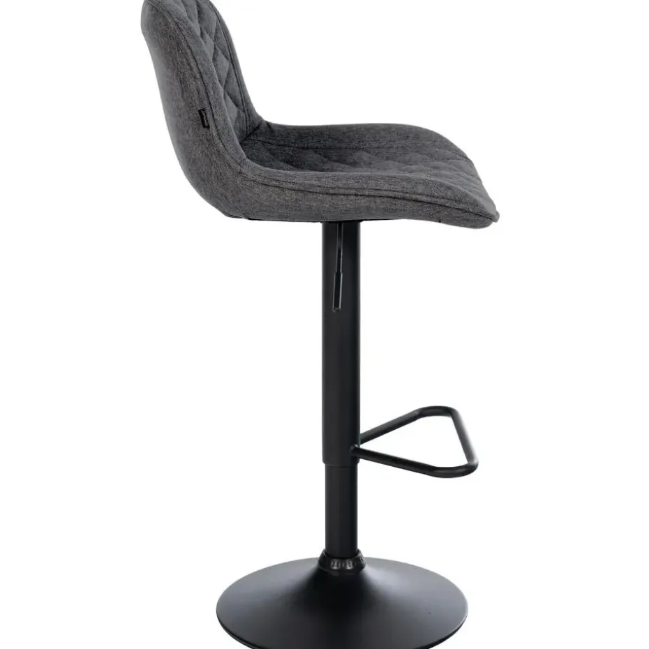 CLP Set van 2 Barkruk Kasson zwart Frame - Stof - zwart