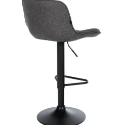 CLP Set van 2 Barkruk Kasson zwart Frame - Stof - zwart