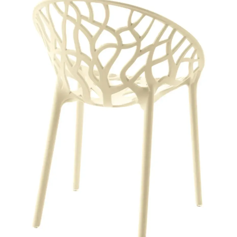CLP Set van 2 Tuinstoel Hope Kunststof - creme