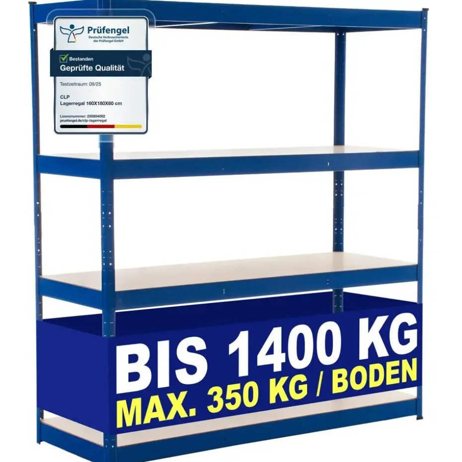 CLP Stellingkast regal Metaal - blauw