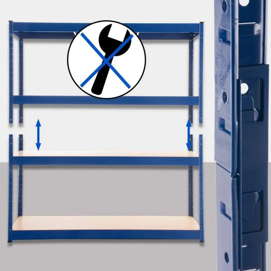 CLP Stellingkast regal Metaal - blauw