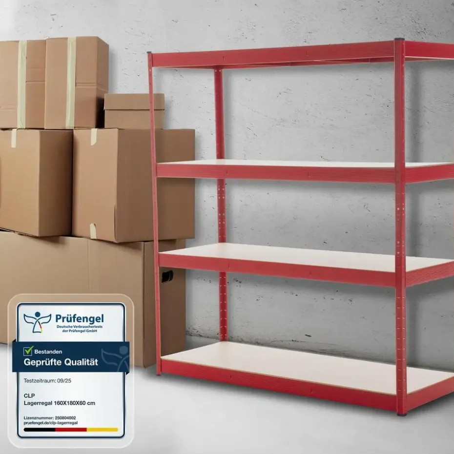 CLP Stellingkast regal Metaal - rood