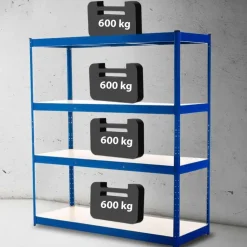 CLP Stellingkast Schwerlastregal Metaal - blauw