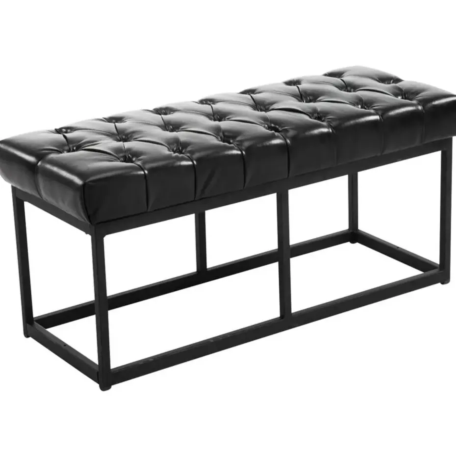 CLP 2-zits Bankje Amun 100 cm - zwart