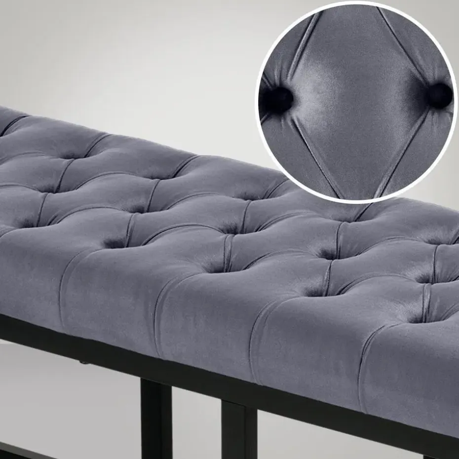 CLP 2-zits Bankje Polson 120 cm - grijs