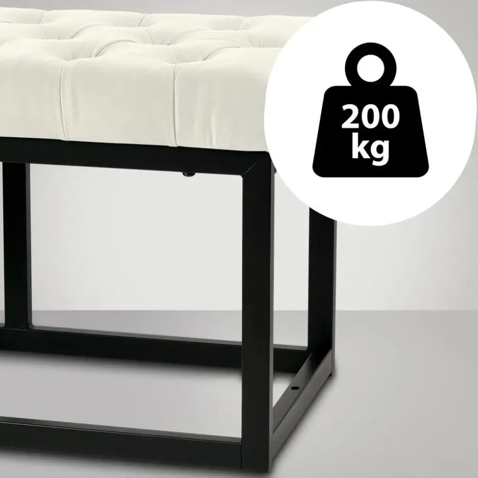 CLP 2-zits Bankje Polson 150 cm - creme