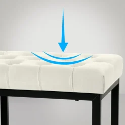 CLP 2-zits Bankje Polson 150 cm - creme