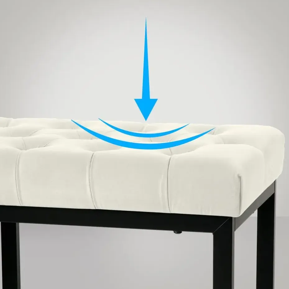 CLP 2-zits Bankje Polson 150 cm - creme