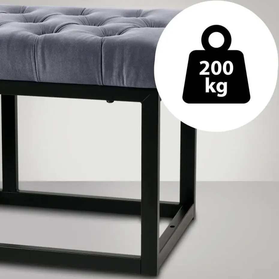 CLP 2-zits Bankje Polson 150 cm - grijs