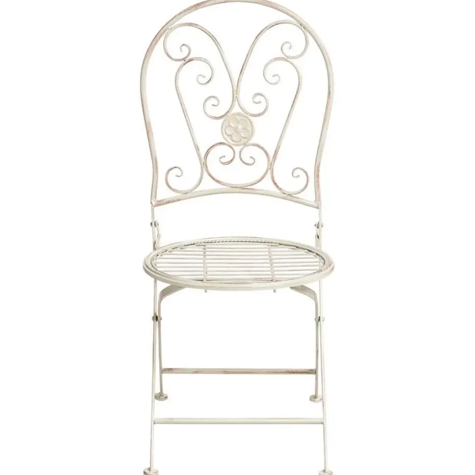 COGGIA - Set van 2 tuinstoelen - Lichtbeige - IJzer
