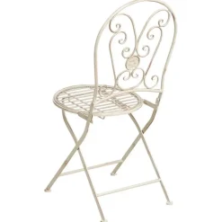 COGGIA - Set van 2 tuinstoelen - Lichtbeige - IJzer