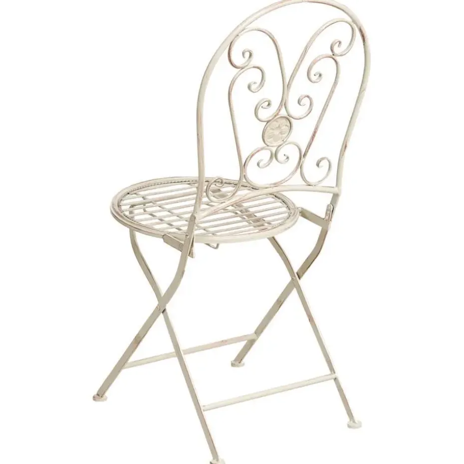COGGIA - Set van 2 tuinstoelen - Lichtbeige - IJzer