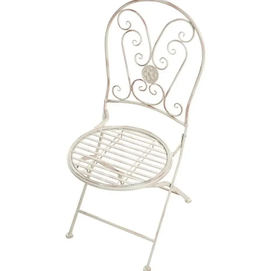 COGGIA - Set van 2 tuinstoelen - Lichtbeige - IJzer