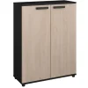Commode Celestia met 2 deuren - eikdecor/zwart
