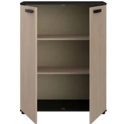 Commode Celestia met 2 deuren - eikdecor/zwart