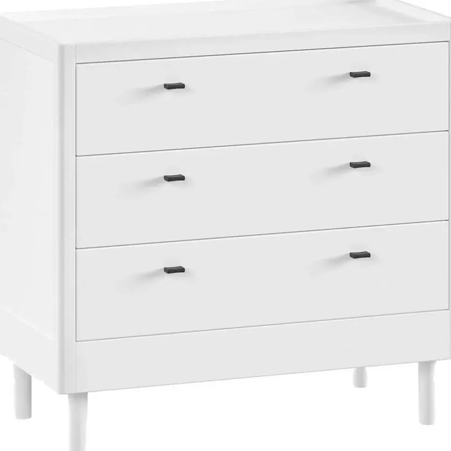 Commode Forrest - 3 lades - massief beukenhout - wit