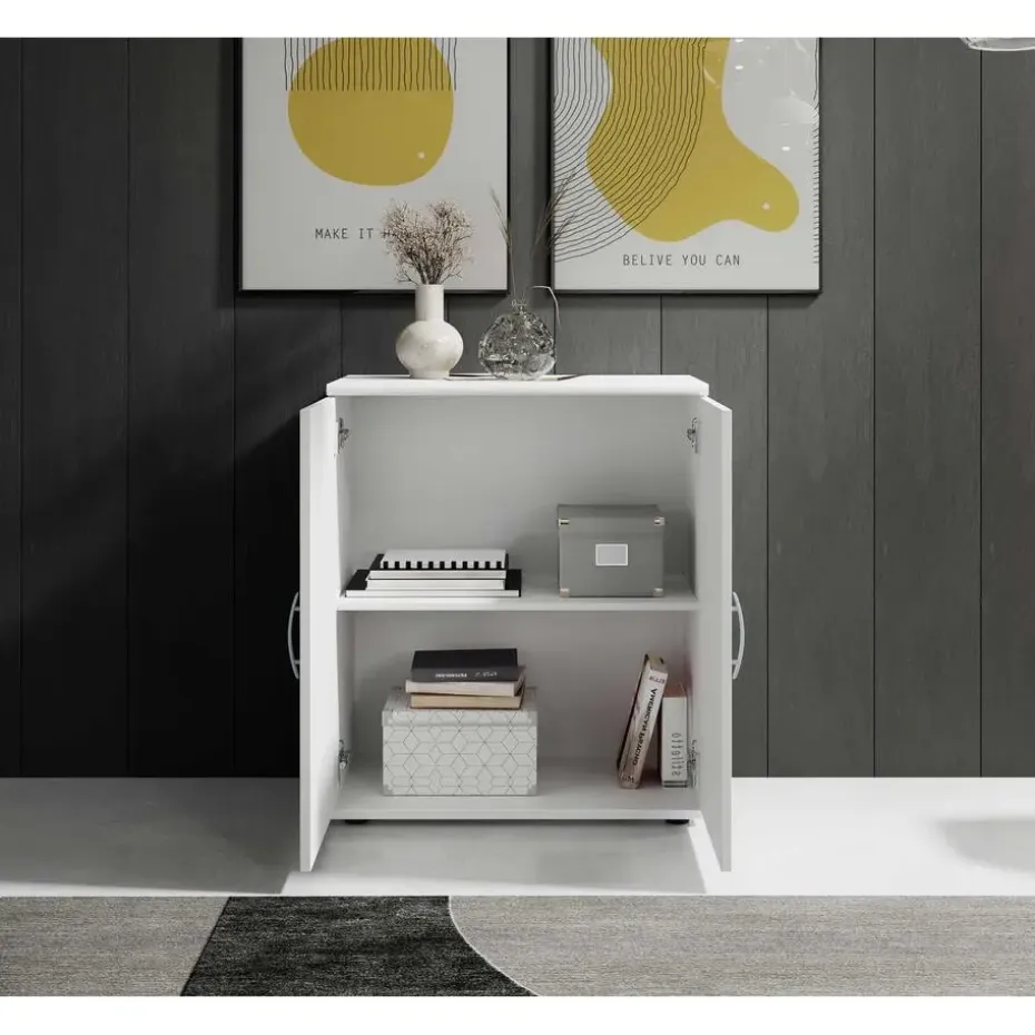 Commode Viviane 60cm met 2 deuren - wit