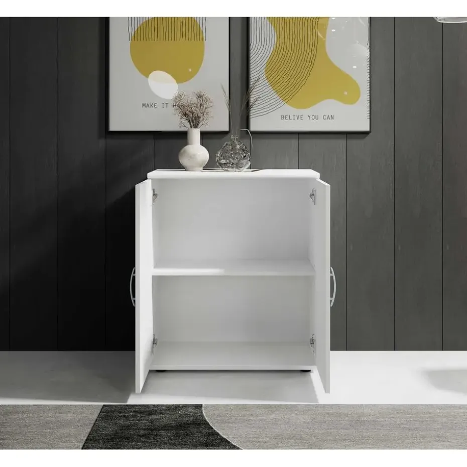 Commode Viviane 60cm met 2 deuren - wit