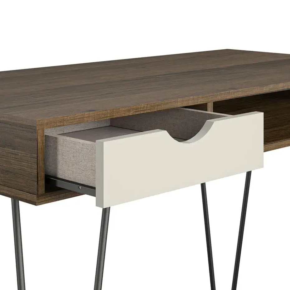Concord - Bureau met 1 lade in walnoot look