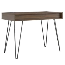Concord - Bureau met 1 lade in walnoot spaanplaat