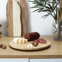 Cook Concept draaibaar serveer plateau - bamboe hout - D35 cm