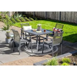 Cosmo dining fauteuil - rope natural - gevuld textileen