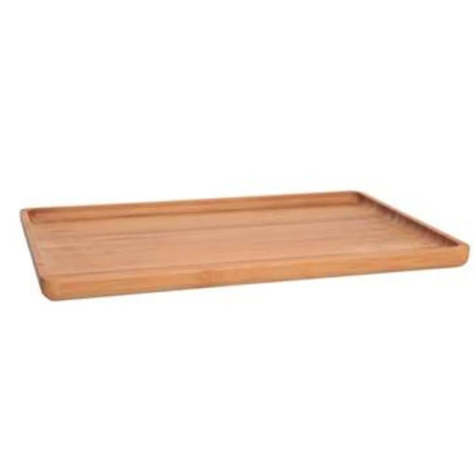 Cosy & Trendy Dienblad - bamboe - opstaande rand - rechthoek - 29 cm