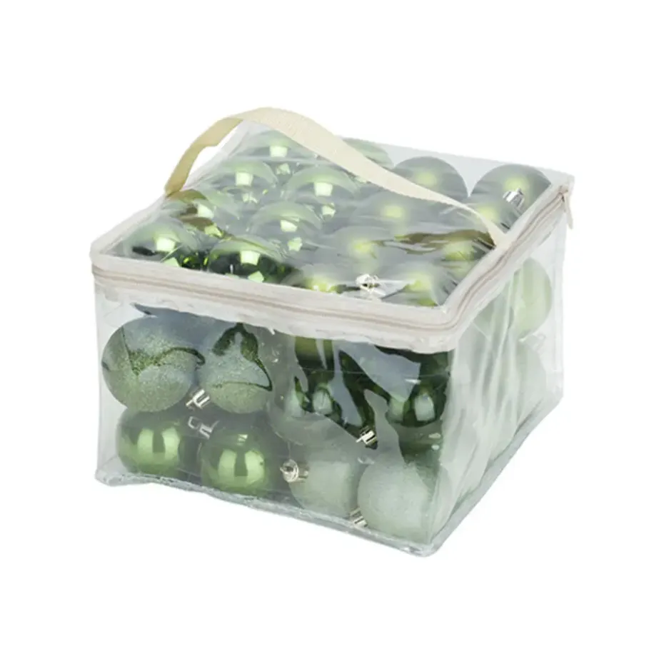 Cosy&Trendy Kerstballen - Ø 6 cm - Groen - Set-48